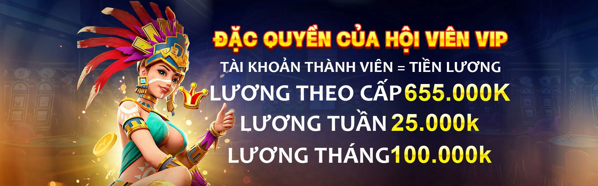 Banner ưu đãi và khuyến mãi độc quyền tại vn168 login